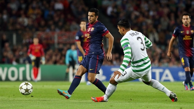 Pedro đã có một trận đấu không như ý trước Celtic