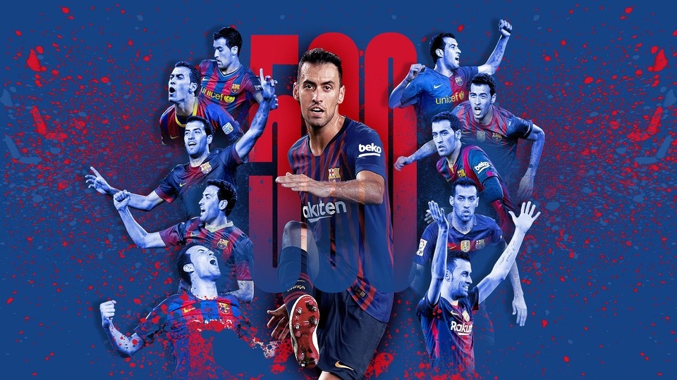 Busquets chạm cột mốc 500 trận cho Barça
