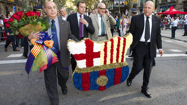 FC Barcelona tham gia các hoạt động kỉ niệm ngày Quốc khánh của xứ Catalonia 