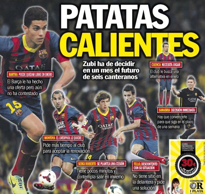 Vấn đề nhạy cảm: Tương lai 6 cầu thủ trẻ của Barça