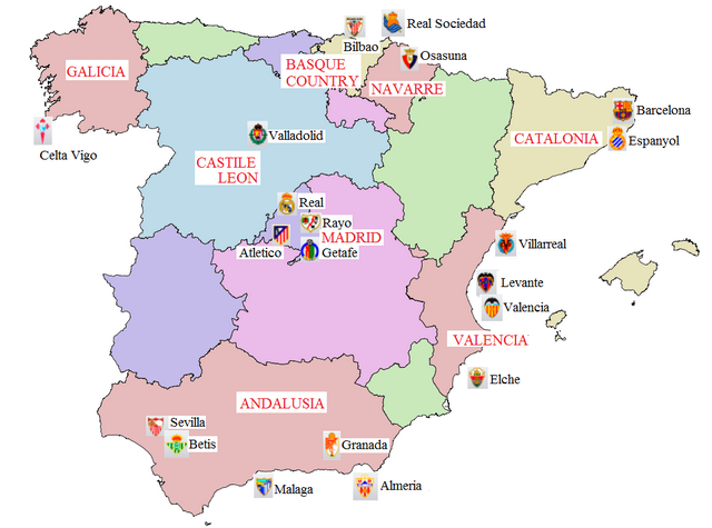 Thống kê 20 đội dự Liga mùa giải 2013-2014