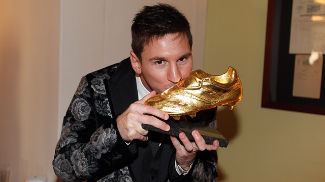 Messi: "Tôi xin dành chiếc giầy vàng này cho gia đình, đồng đội và những người quan tâm đến tôi"