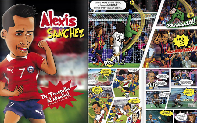 Alexis Sanchez trên trang truyện tranh