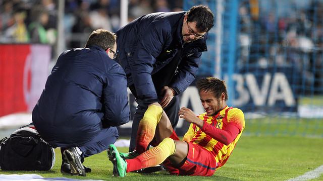 Neymar gặp chấn thương trong trận gặp Getafe